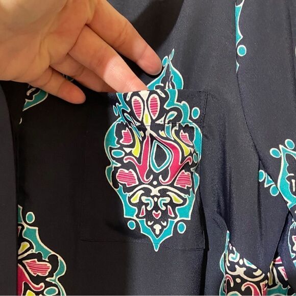 Crown & Ivy Navy Blue Medallion Dress - Picture 5 of 9